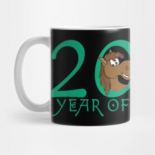 Cartoon 2026 Chinese New Year of Horse Mug